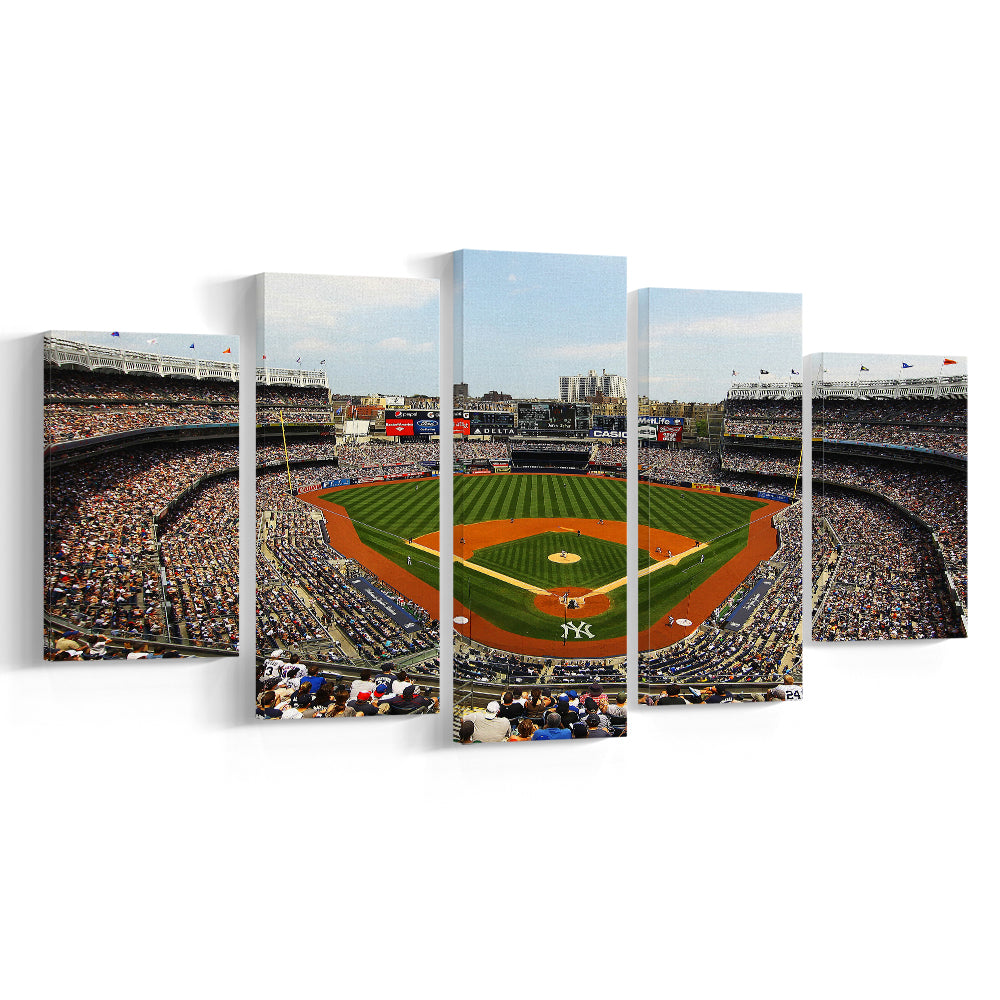 Yankee Stadium in New York, Stadium Canvas, Sport Art, Fan Gifts, 5 Panel, Large Canvas, Canvas Print Wall Art