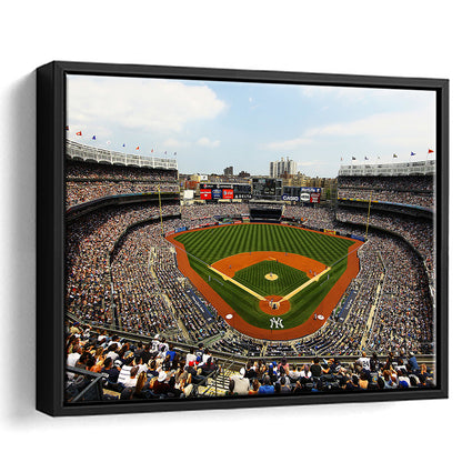 Yankee Stadium in New York, Stadium Canvas, Sport Art, Fan Gifts, Framed Canvas Print Wall Art, Floating Frame