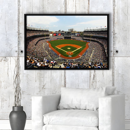 Yankee Stadium in New York, Stadium Canvas, Sport Art, Fan Gifts, Framed Canvas Print Wall Art, Floating Frame