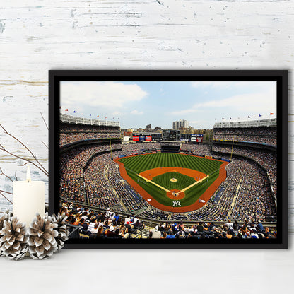 Yankee Stadium in New York, Stadium Canvas, Sport Art, Fan Gifts, Framed Canvas Print Wall Art, Floating Frame