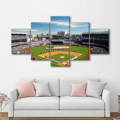Yankee Stadium in New York, Stadium Canvas, Sport Art, Gift for him, 5 Panel, Large Canvas, Canvas Print Wall Art