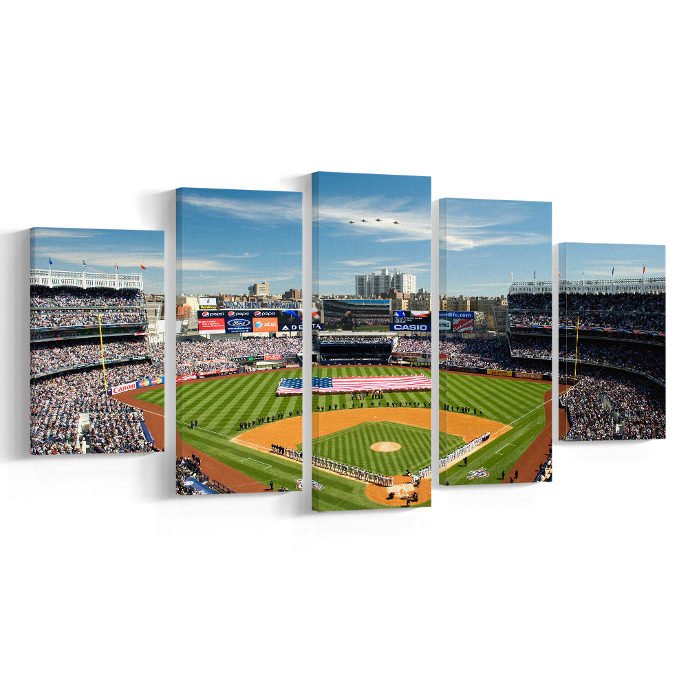 Yankee Stadium in New York, Stadium Canvas, Sport Art, Gift for him, 5 Panel, Large Canvas, Canvas Print Wall Art