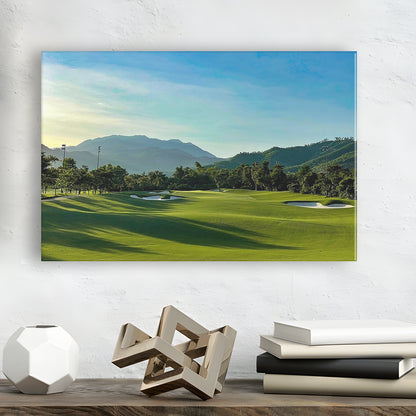 Beautiful Golf Course During A Summer Day, Golf Art Print,Gifts Golf Lover