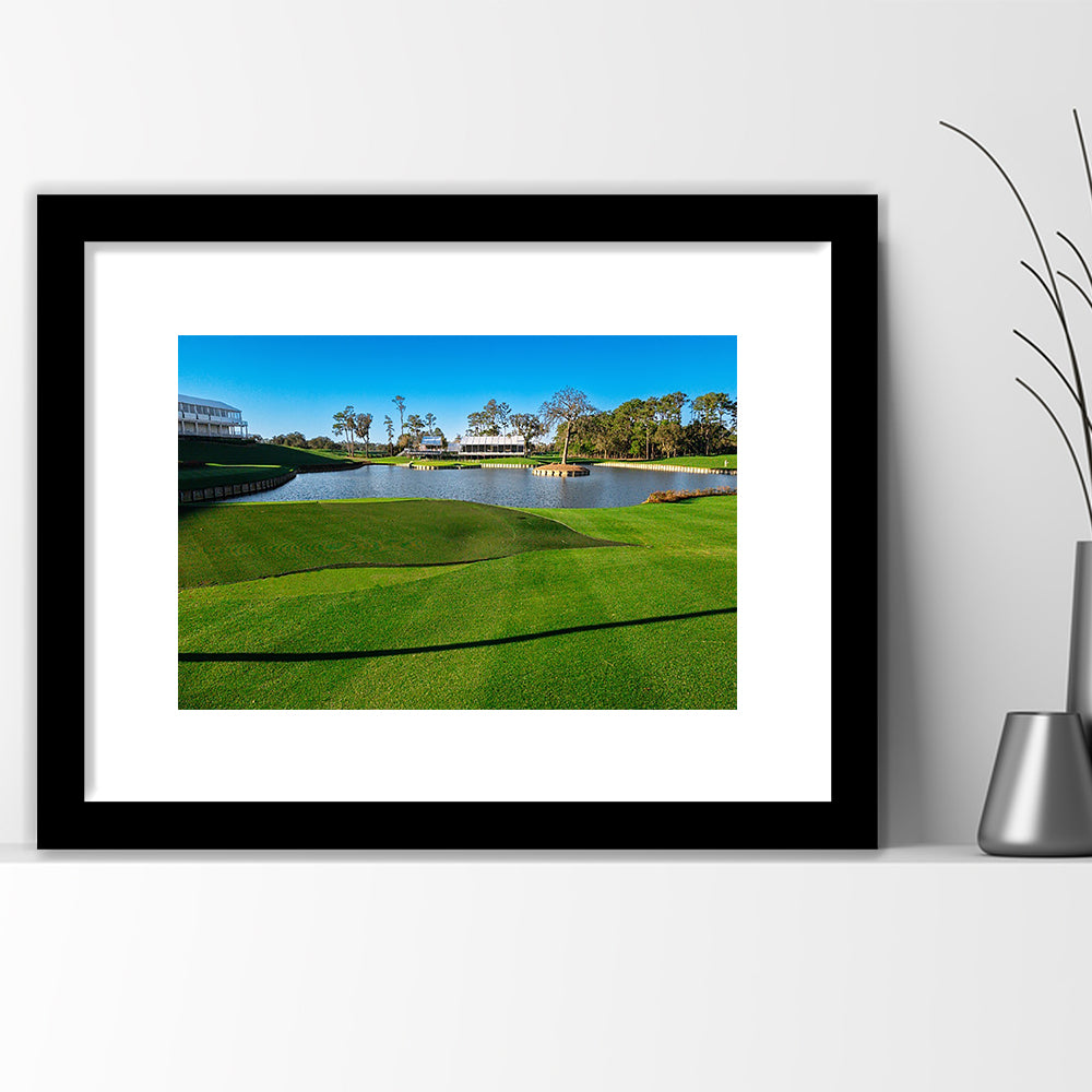 Beautiful Golf Course In Florida, Goft Art Print, Framed Art Print White Border Wall Decor