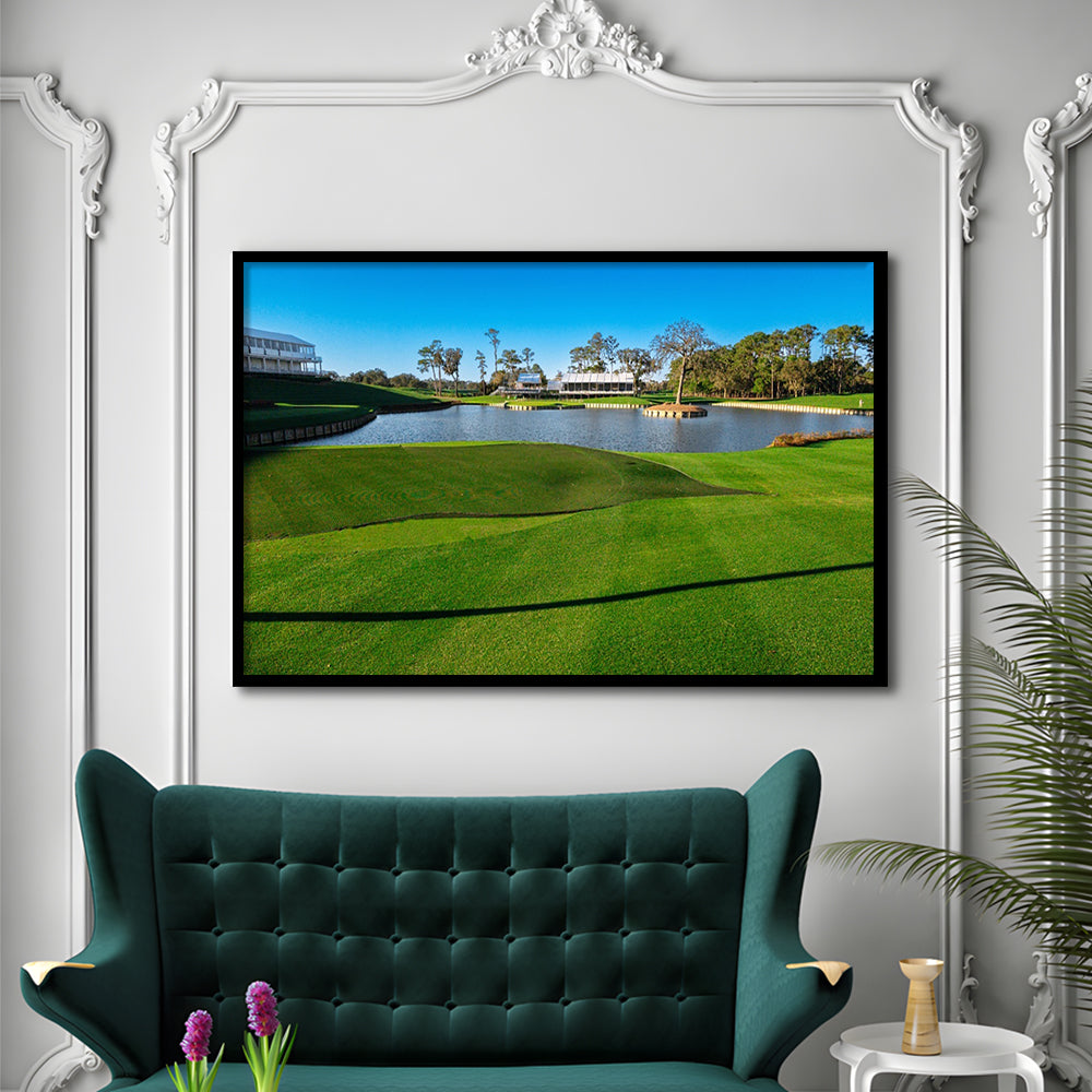 Beautiful Golf Course In Florida, Framed Art Print Wall Decor, Picture Framed