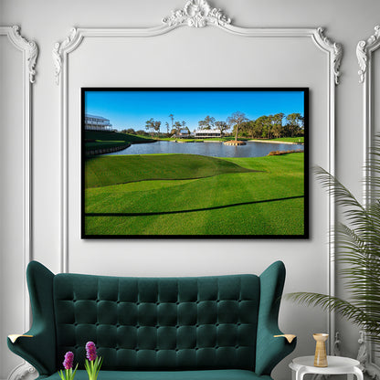Beautiful Golf Course In Florida, Framed Art Print Wall Decor, Picture Framed