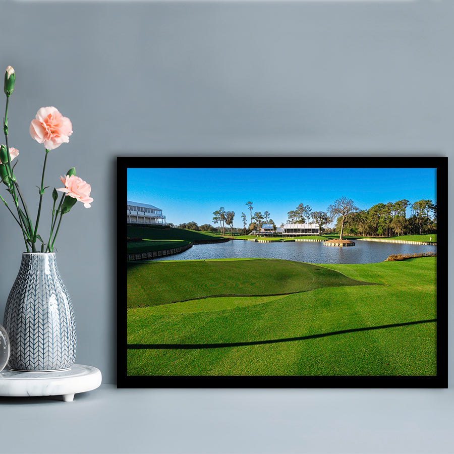 Beautiful Golf Course In Florida, Framed Art Print Wall Decor, Picture Framed