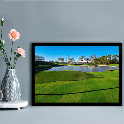 Beautiful Golf Course In Florida, Framed Art Print Wall Decor, Picture Framed