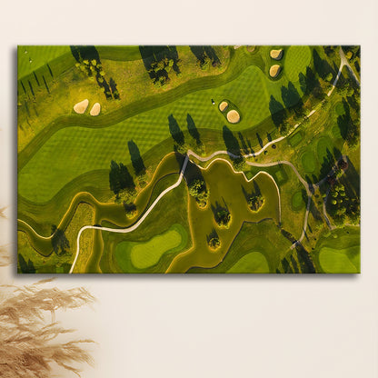 Golf Course In The Daylight In Oberwaltersdorf, Austria, Golf Art Print,Gifts Golf Lover