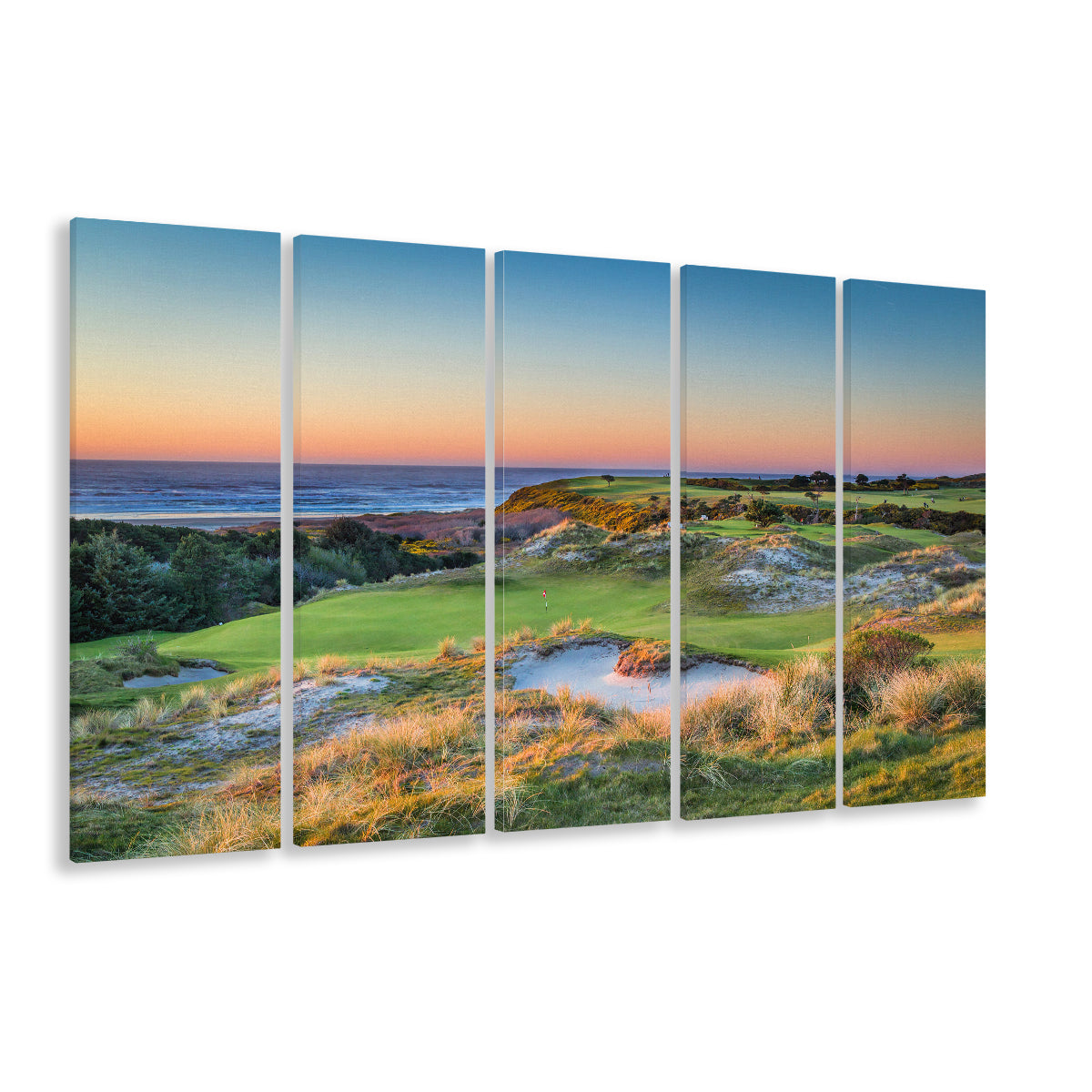 Planning A Trip To Bandon Dunes Golf Resort, Golf Art Print, Extra Large Canvas Print Wall Art