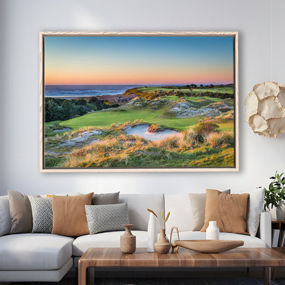 Planning A Trip To Bandon Dunes Golf Resort, Floating Framed Canvas Print Wall Art
