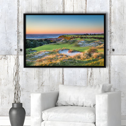 Planning A Trip To Bandon Dunes Golf Resort, Floating Framed Canvas Print Wall Art