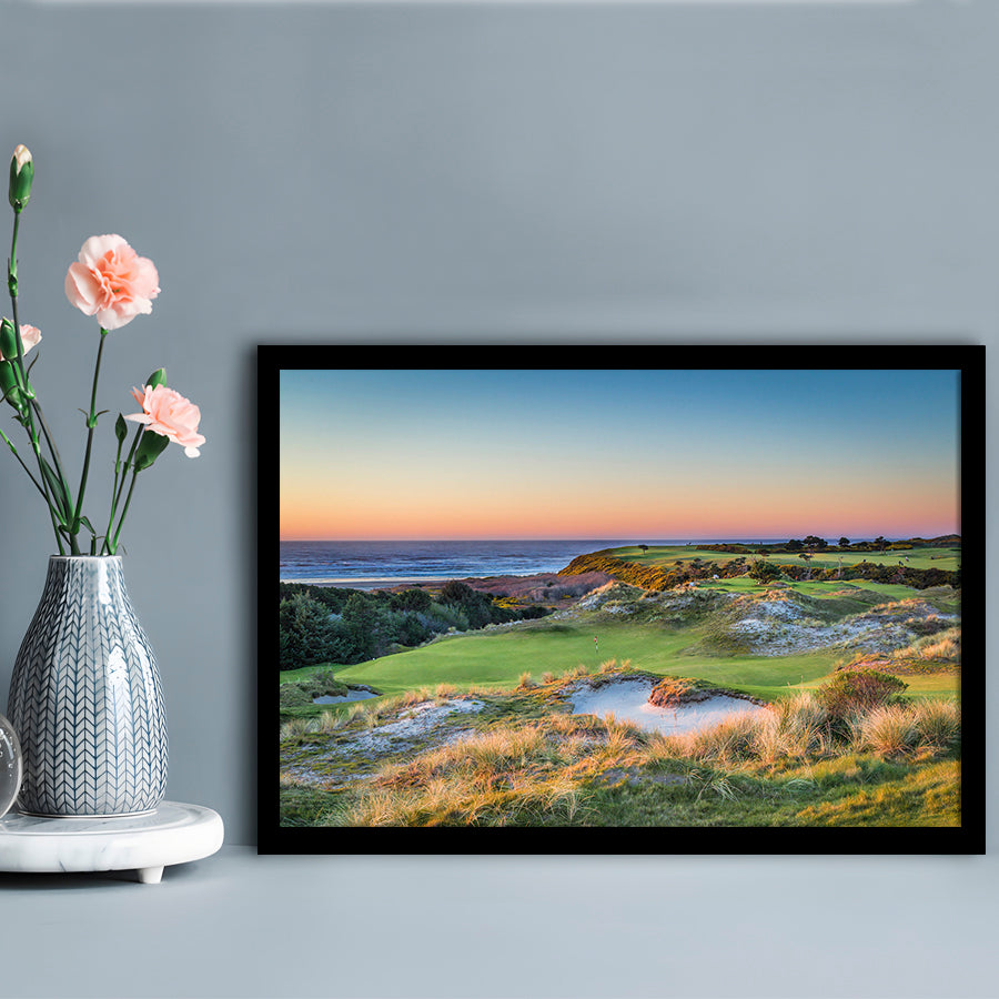 Planning A Trip To Bandon Dunes Golf Resort, Framed Art Print Wall Decor, Picture Framed