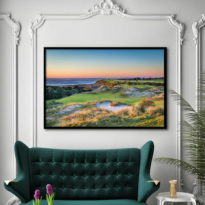 Planning A Trip To Bandon Dunes Golf Resort, Framed Art Print Wall Decor, Picture Framed