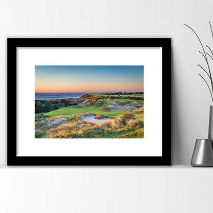 Planning A Trip To Bandon Dunes Golf Resort, Goft Art Print, Framed Art Print White Border Wall Decor
